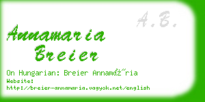 annamaria breier business card